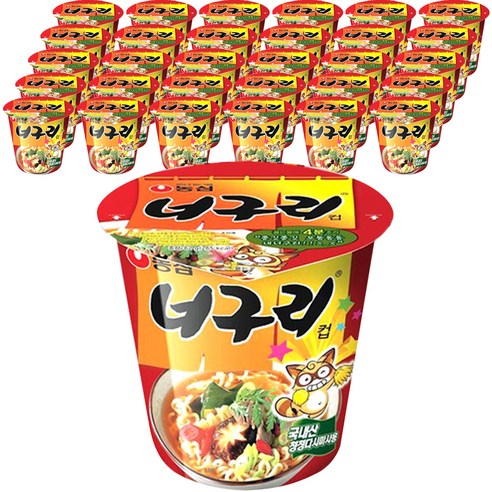 농심 너구리 컵라면 62 g, 36개