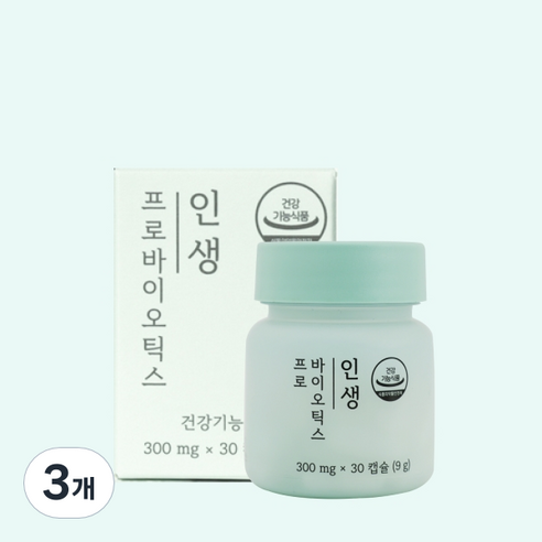 인생프로바이오틱스 1개월분 300mg, 30정, 3개