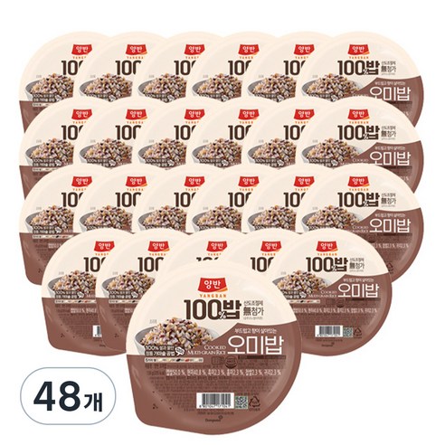 양반 오미밥, 130g, 48개