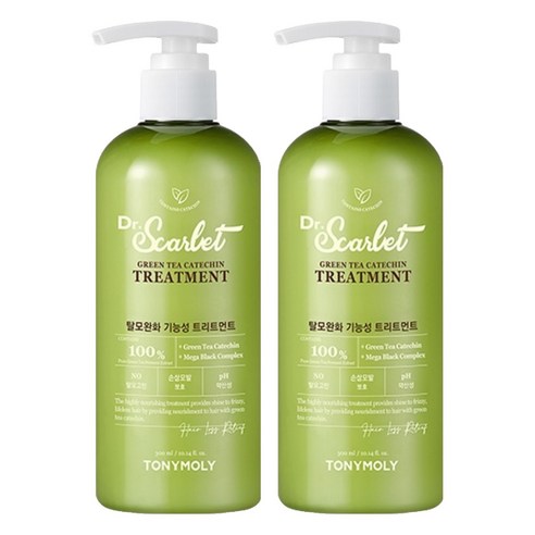 토니모리 닥터스칼렛 녹차 카테킨 안티 헤어로스 트리트먼트, 300ml, 2개