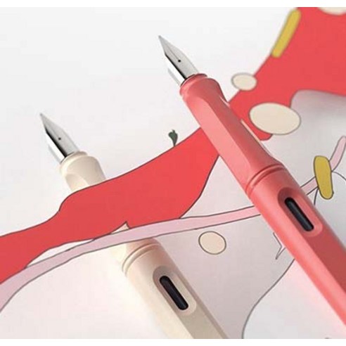 LAMY 사파리 만년필 + 컨버터 세트, EF, 스트로베리