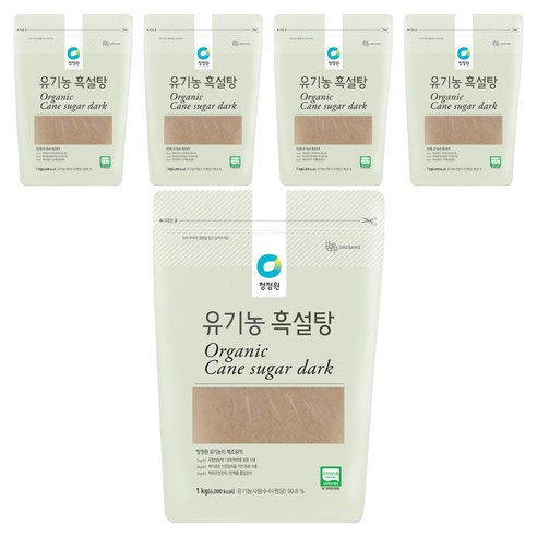 청정원 흑설탕, 1kg, 5개