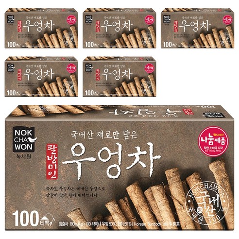 녹차원 팔방미인 우엉차, 1g, 100개입, 6개