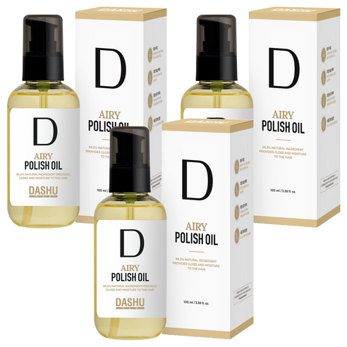 다슈 프로 에어리 폴리쉬 헤어오일, 100ml, 3개