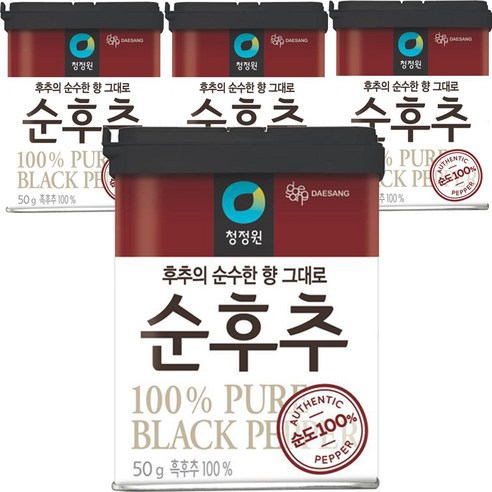 청정원 순후추, 50g, 4개
