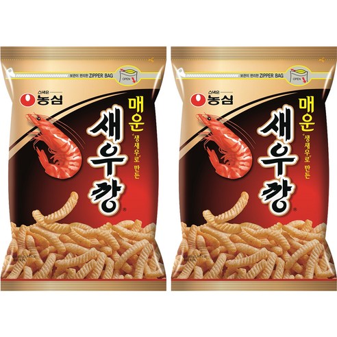 매운새우깡 대, 400g, 2개