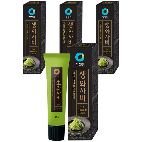 청정원 생와사비, 40g, 4개