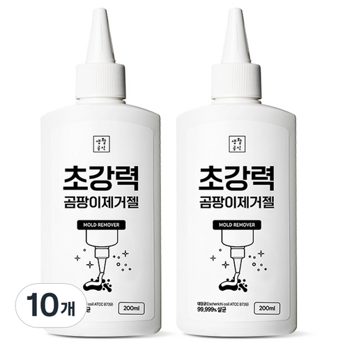 생활공식 초강력 곰팡이 제거젤, 10개, 200ml