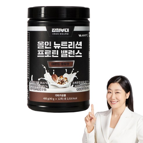 비타민마을 강철부대 올인 뉴트리션 프로틴 밸런스 단백질 보충제, 9개, 480g