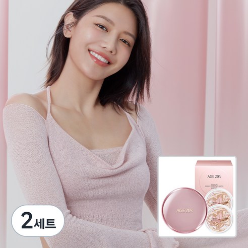 에이지투웨니스 시그니처 에센스 커버 팩트 마스터 모이스처 케이스 + 리필 2p 세트, 2세트, 21호