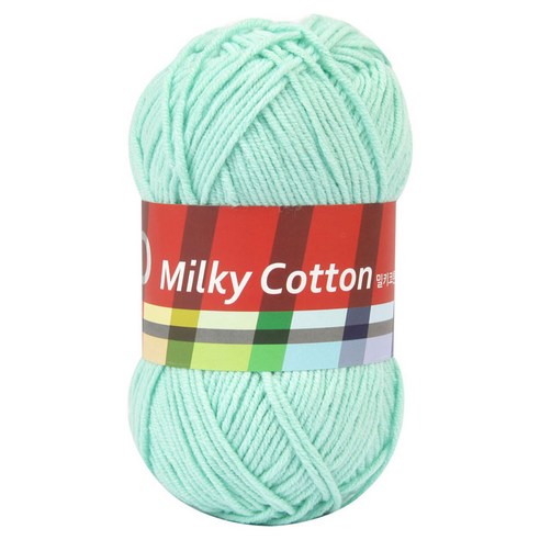 브랜드얀 밀키코튼 레드라벨 뜨개실, 13민트, 1개