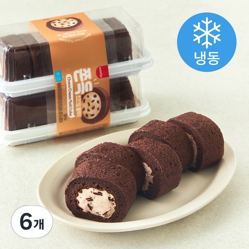 삼립 쫀득 초코크림 롤케익 (냉동), 120g, 6개
