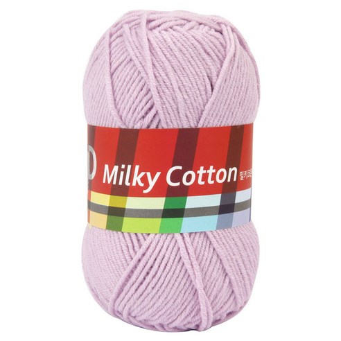 브랜드얀 밀키코튼 뜨개실, 40라벤더, 1개