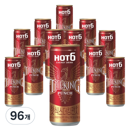 핫식스 더킹 펀치, 355ml, 96개