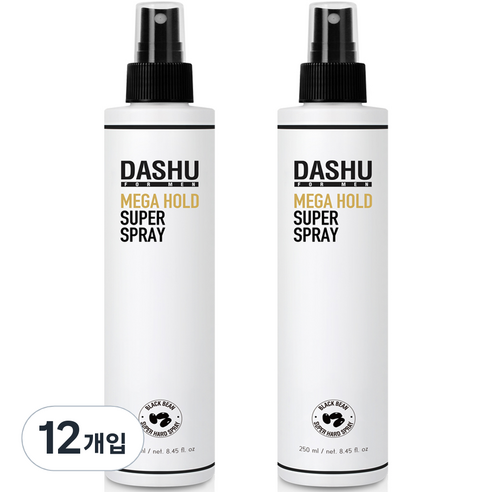 다슈 포 맨 프리미엄 메가 홀드 슈퍼 스프레이, 250ml, 12개