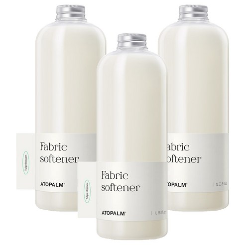 아토팜 유아 섬유유연제 튤립블라썸 본품, 1000ml, 3개