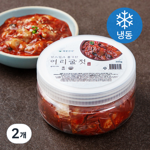 제철진미 탐스럽고 쫄깃한 어리굴젓 (냉동), 300g, 2개