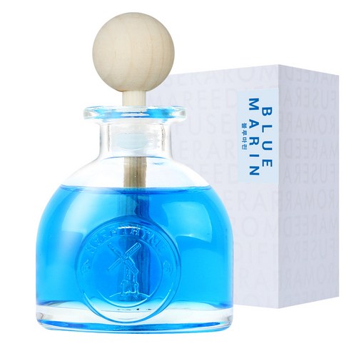 허브타임 퍼퓸 플러스 리드 차량용 디퓨저 60ml 본품, 블루마린, 1개