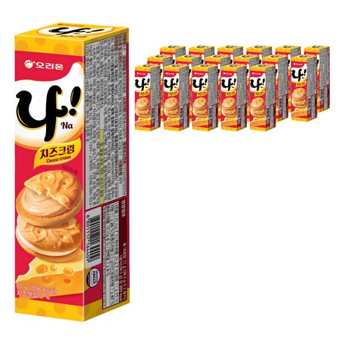 오리온 나 샌드과자, 77g, 18개