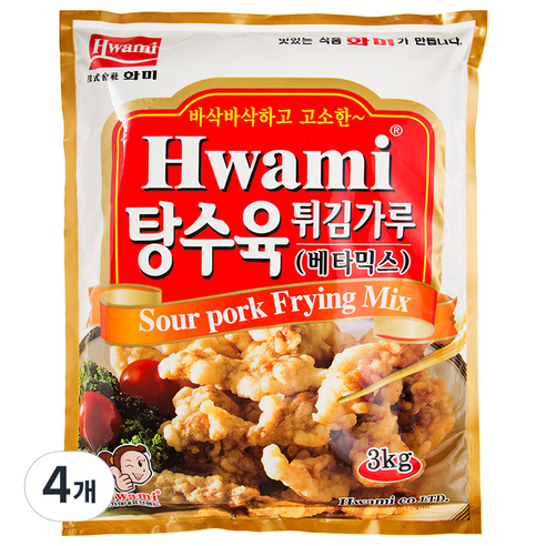 [화미] 탕수육튀김가루(베타믹스), 3000g, 4개