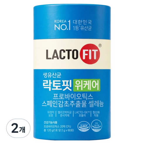 락토핏 위케어 60p, 120g, 2개