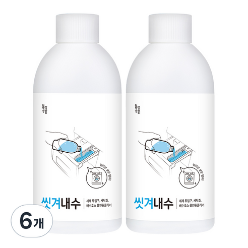 일상공감 씻겨내수 세탁조세정제, 200ml, 6개