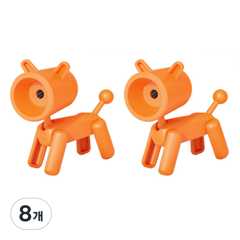 블랙트리 스탠딩 휴대용 연필깎이, 오렌지, 8개