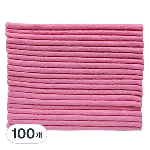 대영 독일 부직포 행주 핑크, 100개