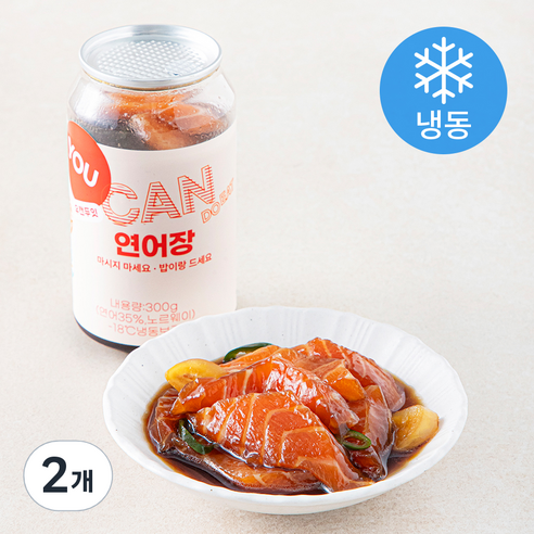 유캔두잇 연어장 (냉동), 300g, 2개