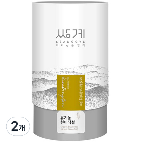 지관 유기농차, 80g, 2개, 1개입