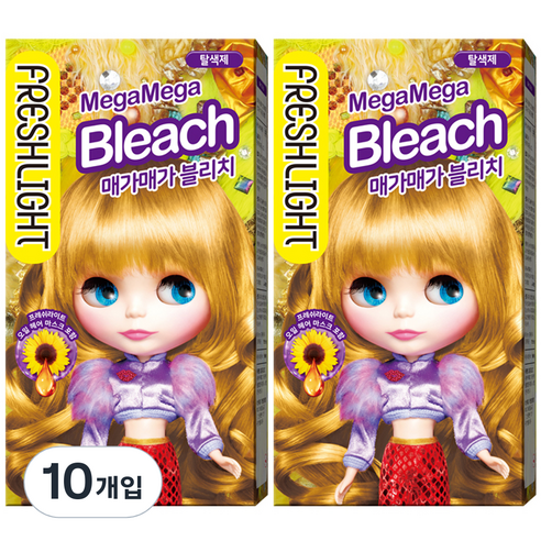 프레쉬라이트 헤어 블리치 메가메가 탈색제, 130ml, 10개