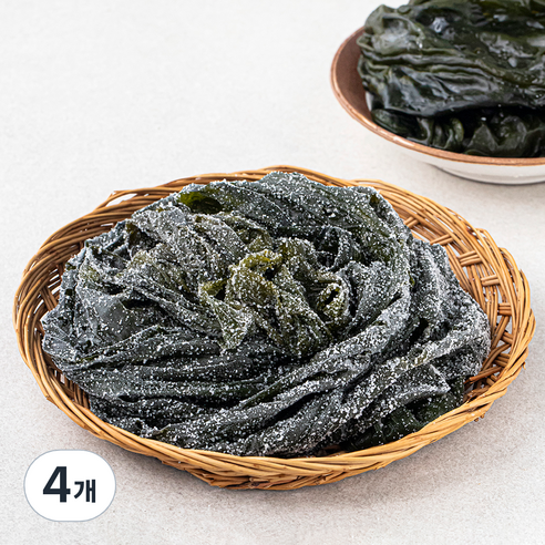 주일 오독오독 염장 곰피 쇠미역, 4개, 200g