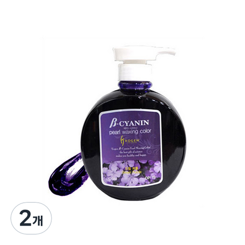 코겐 베타시아닌 펄 왁싱 칼라 헤어 매니큐어 510ml, 드림퍼플, 2개