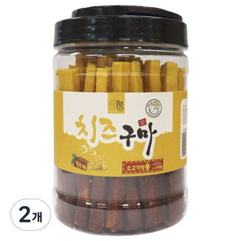 펫어스 강아지 치즈구마 봉, 소고기, 600g, 2개