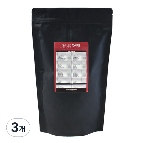 세일즈카페 블렌드 원두커피 진한맛, 더치, 500g, 3개