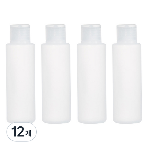 디오셀 깔끔정리 다용도 소분 공병 100ml, 화이트, 12개