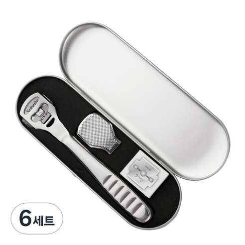 발각질제거 콘커터 01 + 교체용날 10p, 6세트