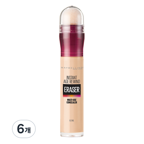 메이블린 뉴욕 에이지 리와인드 스틱 컨실러 6ml, 미디엄, 6개