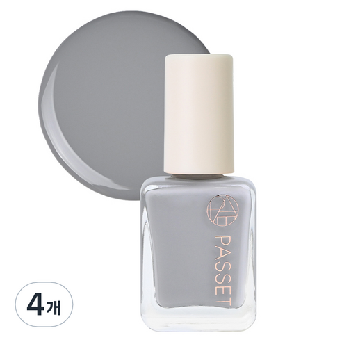 파셋 셀럽 네일컬러 폴리쉬 매니큐어, 62 뮤트그레이, 7ml, 4개