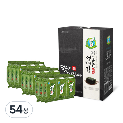 지도표성경 파래식탁 김 세트, 108g(27개입), 2개