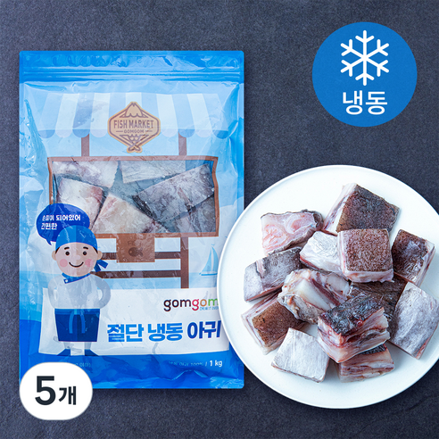 곰곰 절단 냉동 아귀, 5개, 1kg