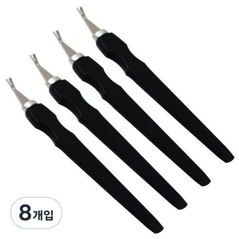 세븐스타 고급밀대 손톱큐티클제거용, 블랙, 8개