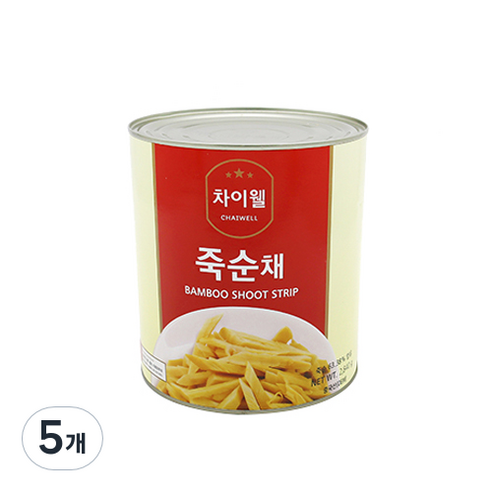 차이웰 죽순캔 채, 2.84kg, 5개