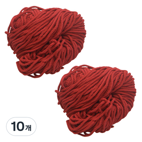 태광 마크라메 실 60합 4mm, 10 와인, 10개