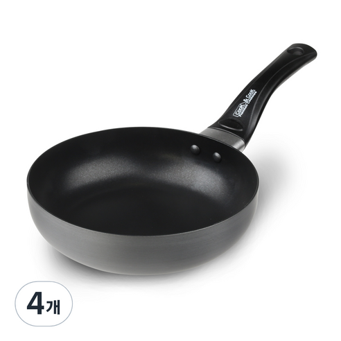 쿡앤쿡 하드앤롱 아노다이징 후라이팬, 20 cm, 4개