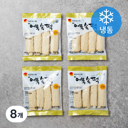 부산미도어묵 어묵속 떡 (냉동), 160g, 8개
