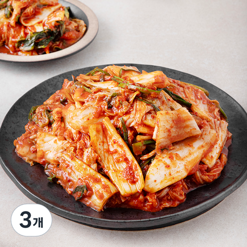 모산김치 갓담근 배추 겉절이 김치, 1.5kg, 3개