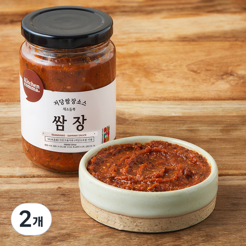 키친콤마 저당 쌈장, 300g, 2개