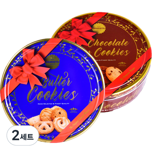 다네시타 댄케이크 버터쿠키 454g + 초콜릿칩 쿠키 454g, 2세트, 908g