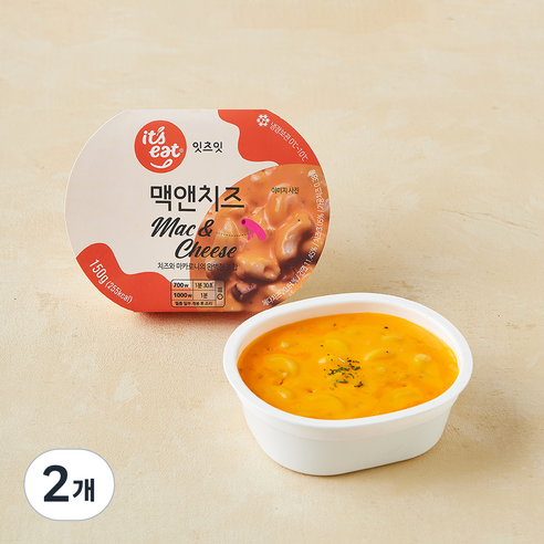 [로켓프레시] 잇츠잇 맥앤치즈, 150g, 2개
